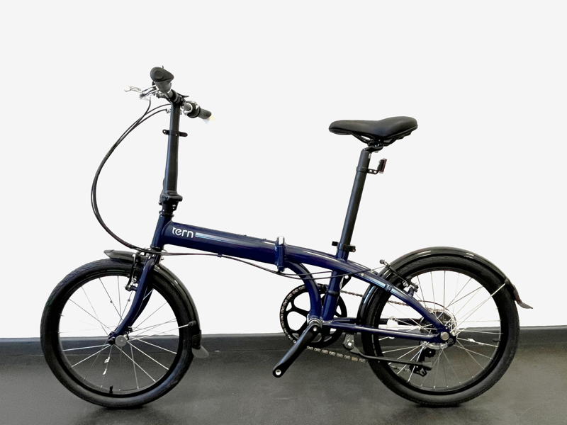 EX-DISPLAY Tern Link B7 Folding Bike 20 in Wheels 2023 7 Speed in Midnight Blue-1
